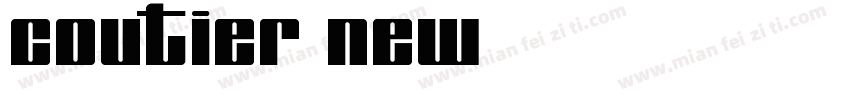coutier new字体转换